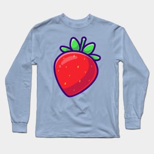 Strawberries Fruit Cartoon Long Sleeve T-Shirt